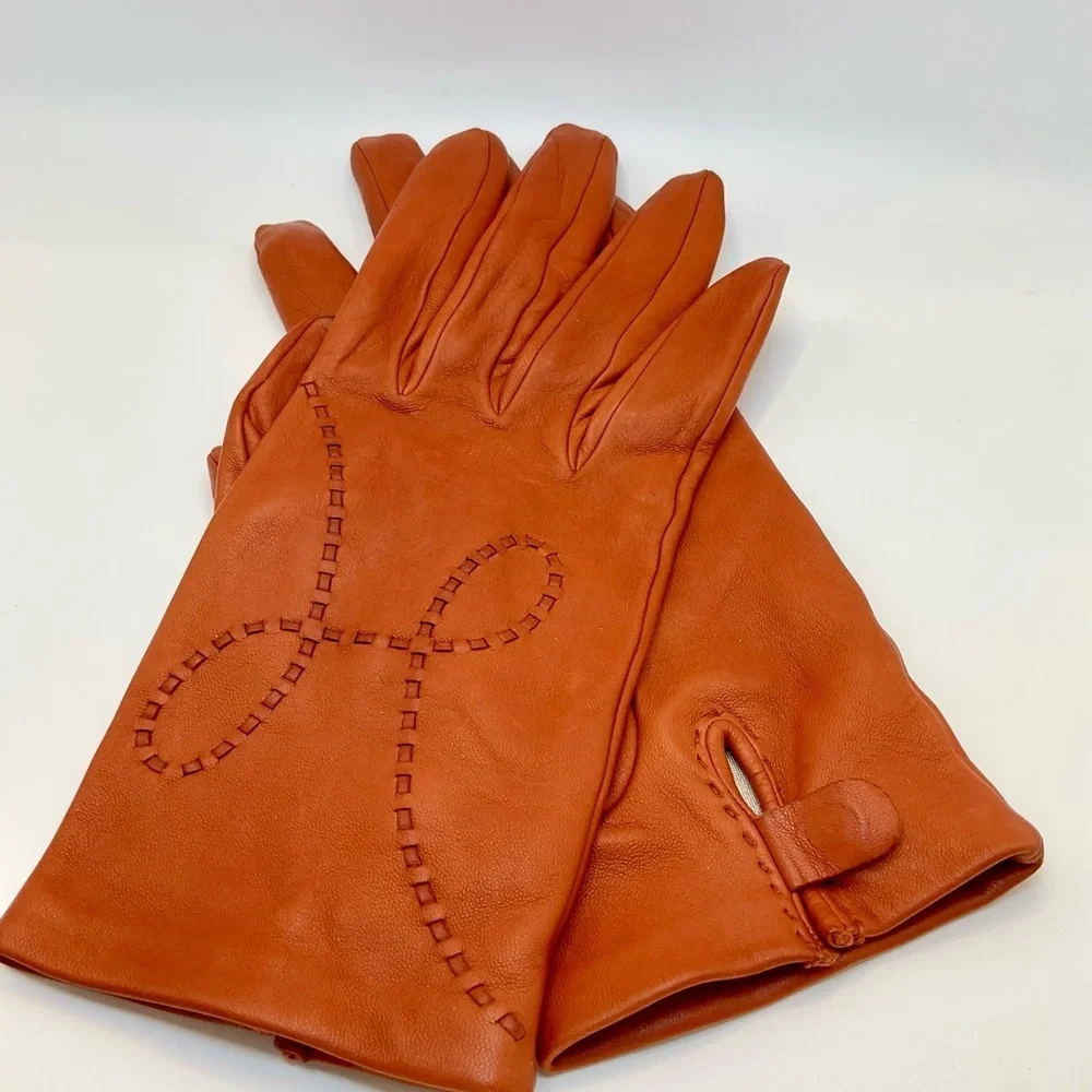 Hermès Lisbon Lambskin Leather Gloves